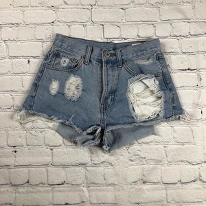 John Galt Jean Shorts